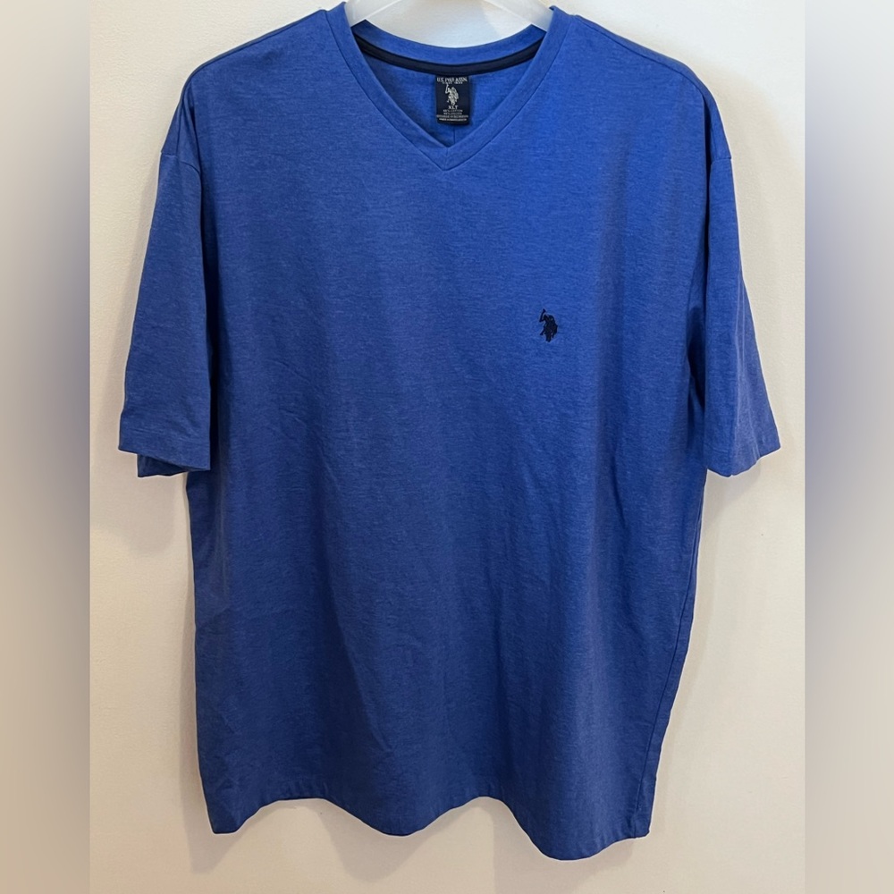 US Polo Assn Polo Shirt Mens XLT Tall Blue